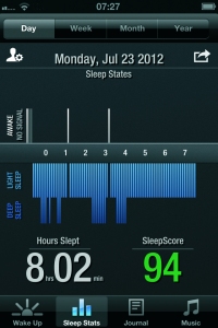 Gear4 Renew sleep data in the SleepClock iOS app